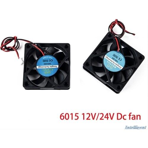 6015 Cooling Heatsink Fan 12V 24V 3D Printers Parts Cooler Radiator Quiet