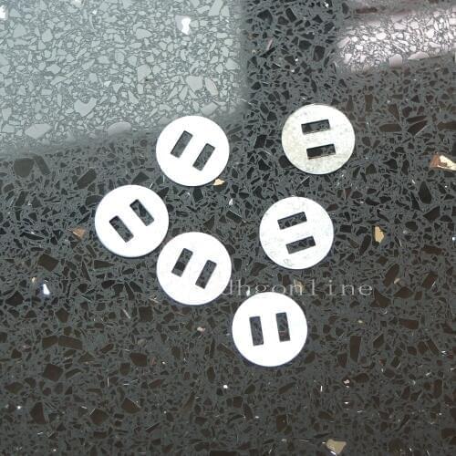 50 Pcs Metal Washer 14mm 18mm For Purse Handbag Feet Nailheads Stud Spike