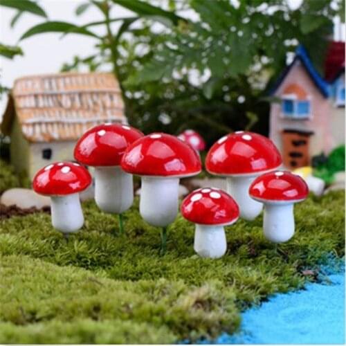 Mini Animals Toadstool Mushroom Garden Micro Moss Landscape Diy Terrarium Accessories Toys Crafts Figurines For Home Decoration