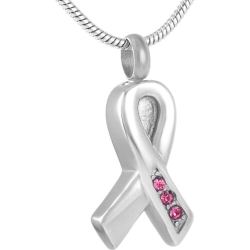 MJD8656 Bow knot Urn Pendant Fashion Charm Cremation Jewelry Crystal Ashes Locket Souvenir for Women with fill kit