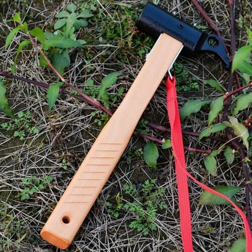 Multi-function Camping Hammer with Strap Iron Ultra Light Tent Nail Puller Shovel Outdoor Tent Peg Accessories Climbing Tool