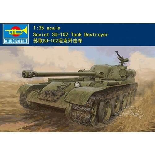 Trumpeter Model Kit 09570 1/35 Soviet SU-102 Tank Destroyer Military Assembly