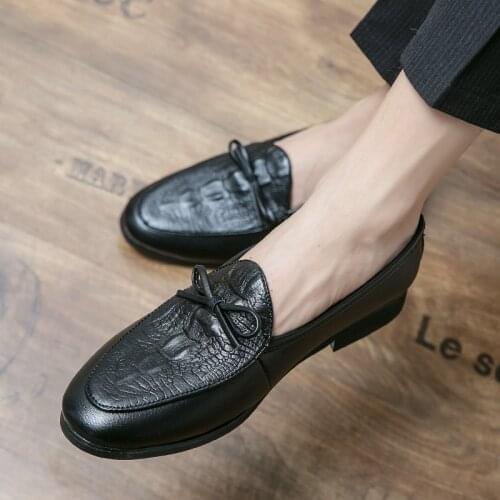 Crocodile Skin Loafer Shoes Men Genuine Leather Slip-on Moccasins Handmade Man Casual Shoes Drive Walk Luxury Leisure Zapatos