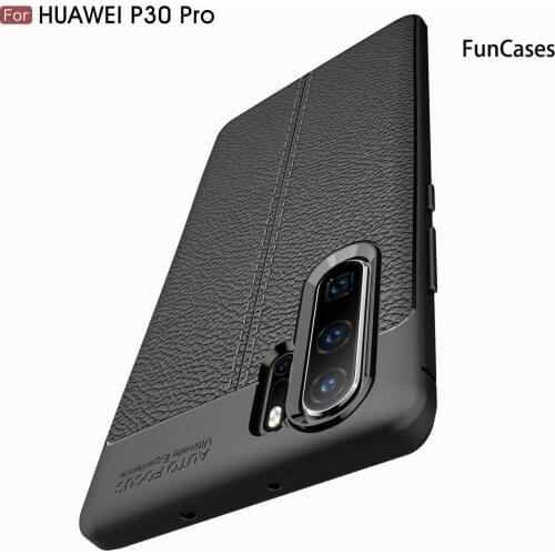Non Slip Covers Cases For Huawei P30 Plus phone Accessories Caso Lychee Pattern Shell sFor Estojo Huawei armor P30 Pro Huawai