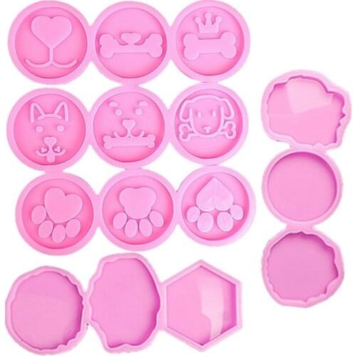 2021 New Phone Grip Mold Epoxy Resin On Top Kit 15 Cavity Silicone Irregular Round Molds 2020 trend