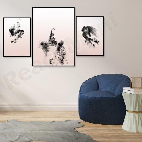 Cloud Dancer, Dansel Impressionism, Rose Abstract Art, Dans Impressionism, Dansel Art Ballerina Decoration Poster