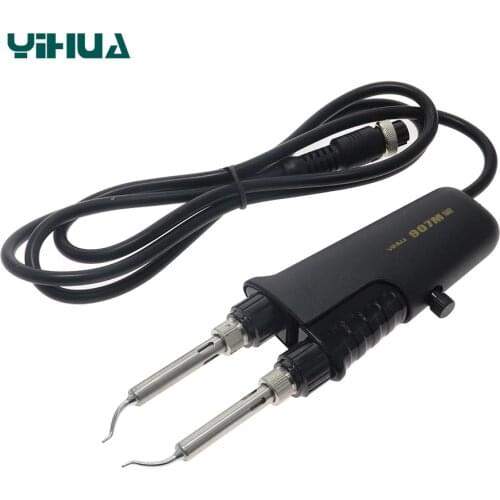 Yihua 907M SMD Soldering Iron Tweezers High Quality Stainless Steel Metal Heating Core Double Tweezers For YIHUA 938D 938BD