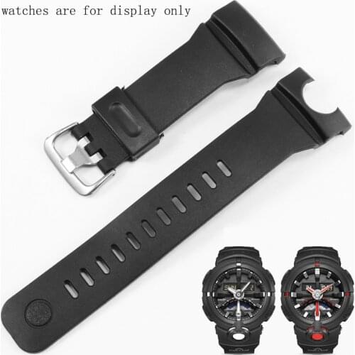 Resin Rubber Watchband Black Special Interface Bracelet Replacement Belt For GA-500 1A4J/7A Series Mens Watch Chain