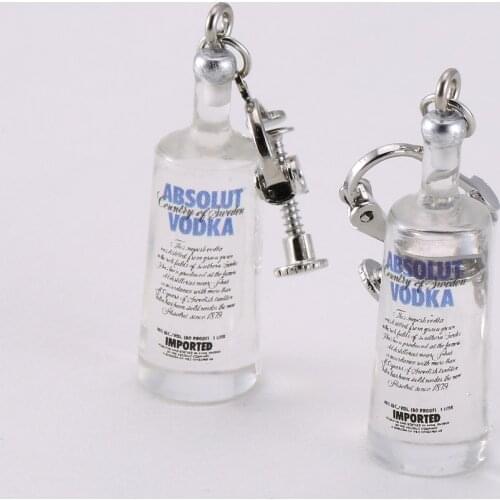 Creative Cool Vodka Bottle Drop Earrings Funny Drinking Style Cartoon Transparent Bottle Dangle Earrings for Women