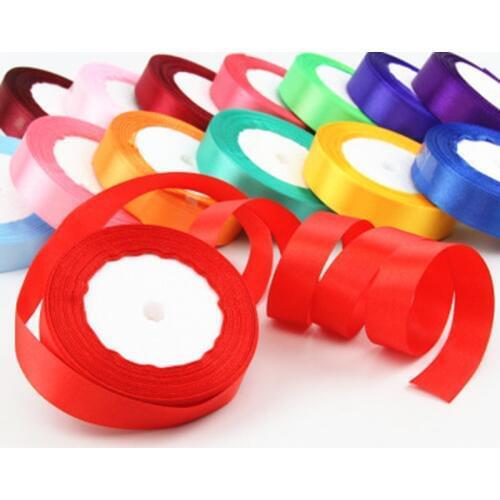 12mm-25mm 25yards/lot silk ribbon ribbon party home wedding bouquet decoration gifts packaging christmas new year DIY material