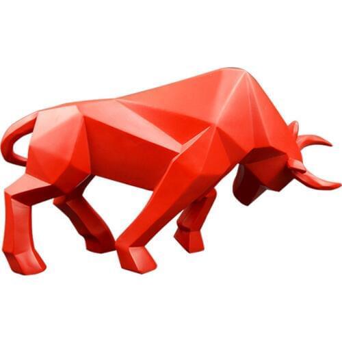Sculpture Bull Statue Resin nordic decoration home decor bulls Statues Abstract figurine Home Decoration Modern accessories
