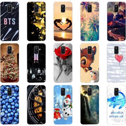 X Silicone Phone Case For Samsung Galaxy A6 2018 Dual SIM SM A600 A600F Soft Tpu Back Cover For Samsung A6 Plus 2018 A605 A605F