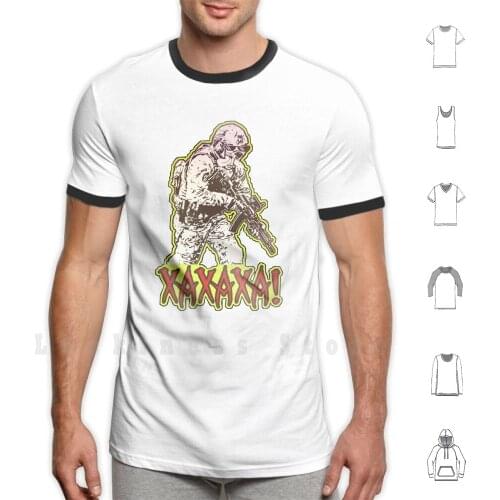 Xaxa T Shirt Big Size 100% Cotton Russian Military Retro
