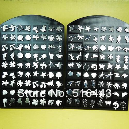 Hot Sale 216pcs 316L Fine Stainless steel Women Mens Stud Earrings Wholesale Jewelry Lots A-058
