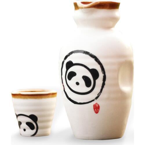 [1 TeaPot+4 TeaCups] 5Pcs Chinese KungFu Panda tea pot cup wine cups Ceramic tea set Coffee Drinkware Best Gifts Safe Package