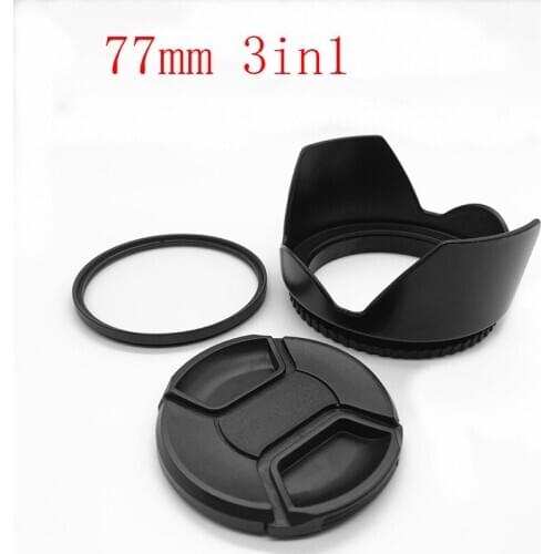 77mm Lens Hood Cap UV Filter for Nikon80-200mm F/2.8 ED Lens