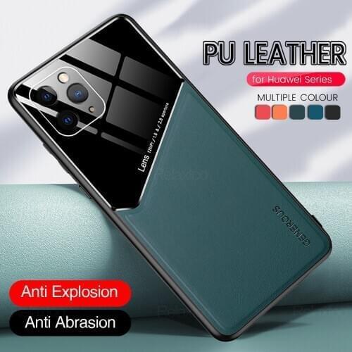 For Iphone12 Case PC Leather Texure Built-in Iron Case On I phone Aifon 12 Pro 12Pro Max Mini 12Mini TPU Silicon Shockproo Coque