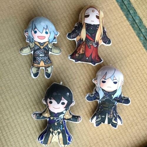 Finall Fantasy XIV FF14 HAURCHEFANT Minion Keychain Keyring Strap 2-side Stuffed Plush Doll Toy Gift