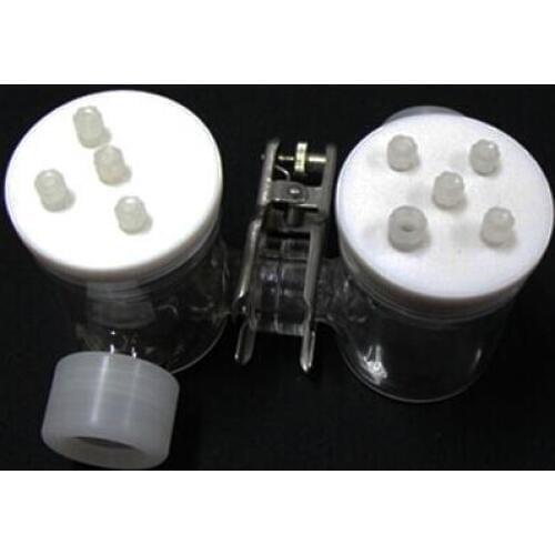 H type electrolytic cell / photoelectric reactor / dual channel exchangeable membrane H type photoelectrochemical cell (unsealed