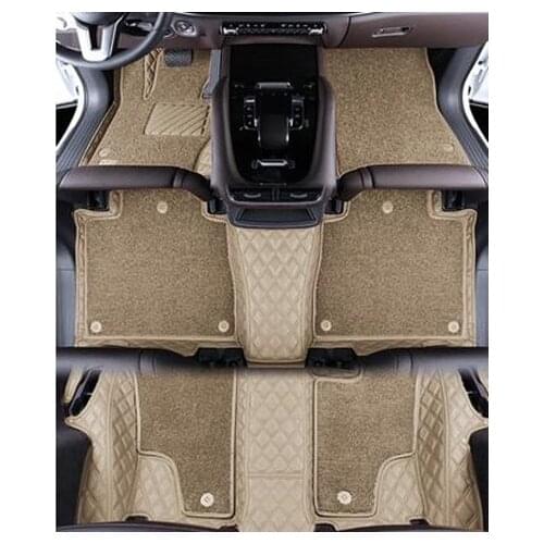 Good quality! Custom special car floor mats for Mercedes Benz GL X164 2012-2006 7 seats durable waterproof double layers carpets