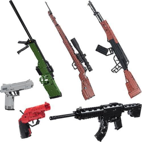 Counter-Strike Game Series Gun Model pistol rifle Sniper rifle Model can fire Soft bullet Building Blocks Weapon Toys For Boys