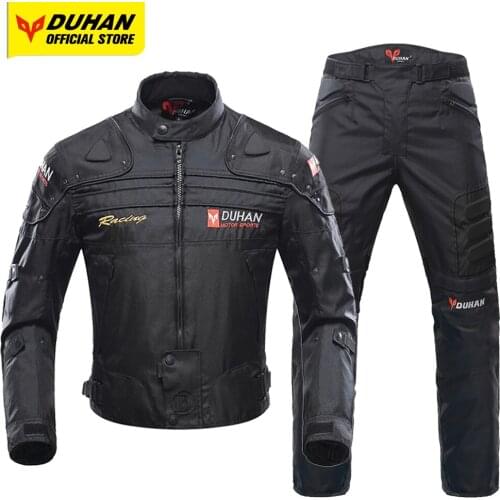 DUHAN Motorcycle Jacket Waterproof Body Protective Gear Motocross Removable Keep Warm Liner Windproof Men Moto Cycling Jacket