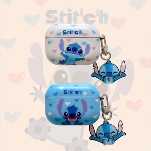Cartoon Cute Stitch AirPods Pro Silicone Case Apple 1/2 Generation Wireless Bluetooth Headset Shell Creative Toy
