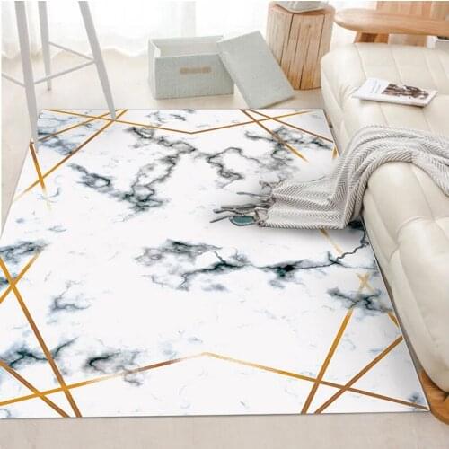 Nordic geometric simple modern marble pattern living room coffee table carpet bedroom bedside carpets Nordic tatami mats can be
