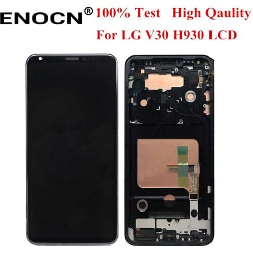 Original 6.0" 2560*1440 OLED LCD For LG V30 H930 LCD display and Touch Screen Digitizer Assembly with Frame Free Shipping