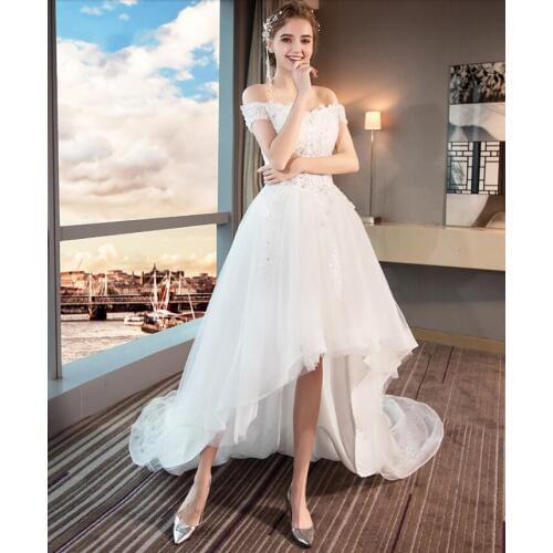 Wedding Dresses Formal Wedding Party Bridal Dresses long pink floral robe de mariee long train dress for wedding