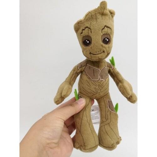 22cm Marvel Guardians of the Galaxy Cute Groot Stuffed Plush Toys Soft Kawaii Baby Tree Man Stuff Doll Toys Gifts for Children