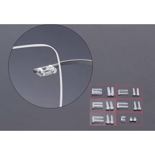 Double Glasses Rubber Stopper Transparent Eyewear Plastic Plug Spectacles Accessories Rimless Buckle Ultralight FItting