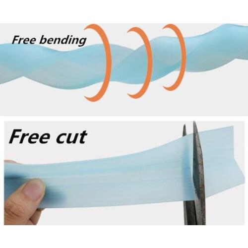 Glass Angle Corner Protector, Anti-collision Gasket,,Silicone Sealing Bar, 16mm x 16mm, 12mm x 12mm x 2mm, 2m, Transparent