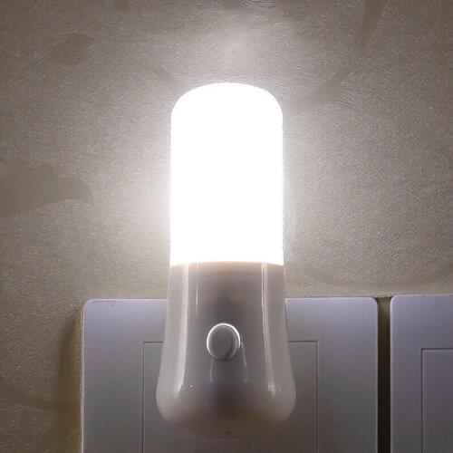 LED Night Light Bedside Lamp Wall Socket Lamp US Plug AC 110-220V Home Decoration Lamp for Children Baby Bedroom Dropshipping