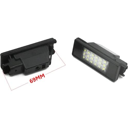 LED SMD License Plate Light For CITROEN C2 3D/C3 5D/C4 3D/C4 5D/C5 4D/C5 5D/C6 4D/C8 4D DS3 3D