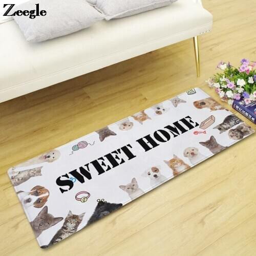 Animal Printed Bedroom Carpet Absorbent Floor Mat Anti-slip Kids room Carpet Rug Home Decortain Outdoor Carpets for Living Room