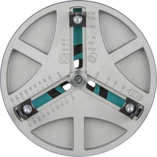 Zezzo® Adjustable Punching Saw E901 45-130mm for Woodworking Spotlight Plastic Plate Opening Triple Blade Design Smooth Cut Tool