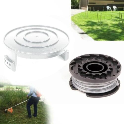 1.5mm 1x ALM Trimmer Spool+1x Spool Cover For Bosch ART23SL ART26SL Replacment Kit Accessories Garden Parts