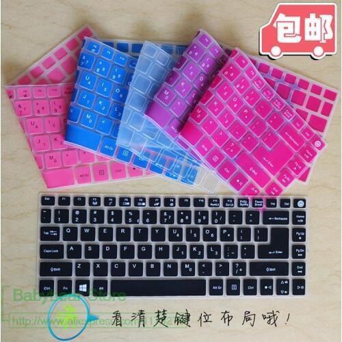 14 inch Silicone Notebook keyboard protector For Acer Aspire E 14 E5-473G E5-473 Aspire E14 P648 TMP248 E5-422G E1-472g E5-421
