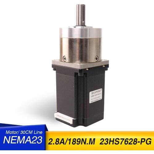 23hs 7628-PG neam23 57 Step Motor 76mm Extruder GearStepper Motor Ratio 5.18:1 Planetary Gearbox OSM Geared For 3D Printer