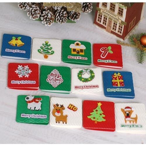 Eno Greeting cute mini christmas card kids gift message card handmade christmas small greeting card n envelope