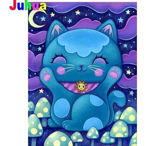 Cartoon Cat Diy diamond painting Full Square/Round drill 5d mosaic animal diamond embroidery gift kids room decor