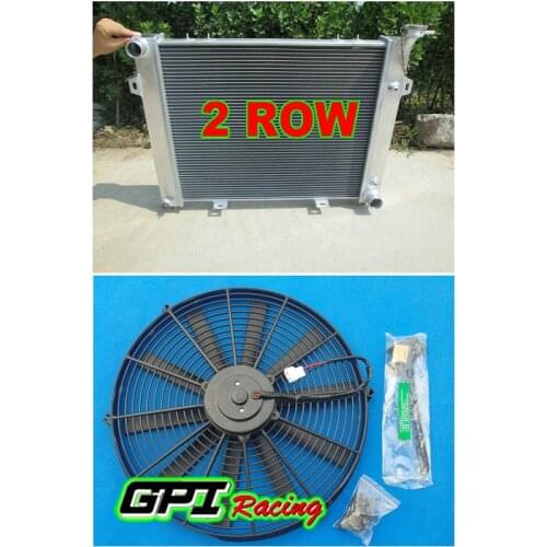 ALUMINUM RADIATOR +fan 1993-1997 FOR Jeep Grand FOR Cherokee 5.2L V8 & WAGONEER 94 95 96