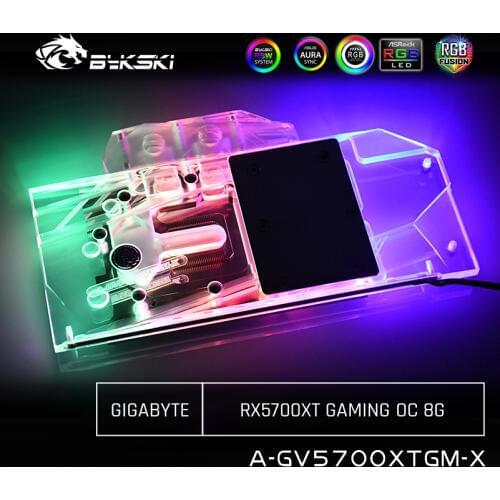 Bykski GPU Water Cooling Block For Gigabyte RX5700XT GAMING OC 8G, Computer Component Heat Dissipation