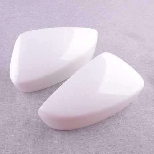 CITALL 1 Pair Car Side Rearview Mirror Cover Cap Fit For Mazda 3 2014 2015 2016 White ABS