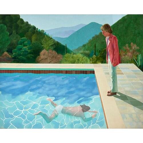 DIY Painting By Numbers Swimming Kit Oil Picture By Numbers Scenery Wall Art Canvas Painting Home Decoration Gift 40x50cm