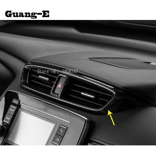 For Honda CRV CR-V 2017 2018 2019 2020 Car sticker inner middle garnish detector trim front Air conditioning Outlet Vent parts