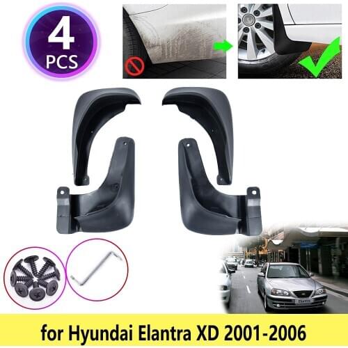 For Hyundai Elantra XD 2001 2002 2003 2004 2005 2006 Mudguards Mudflaps Fender Mud Guards Splash Mud Flaps Cladding Accessories
