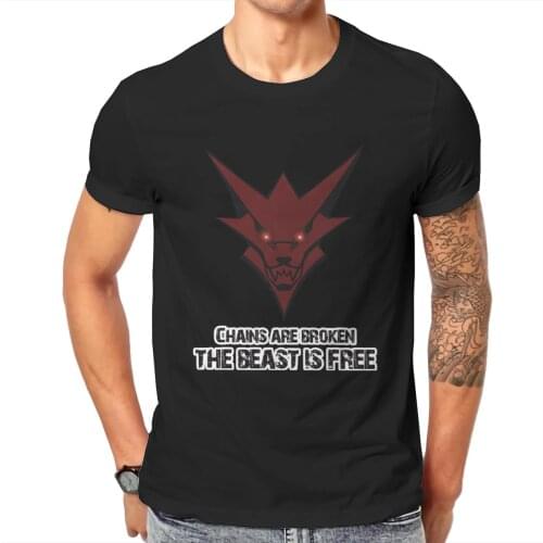 Men Homme League of Legends Multiplayer Online Battle Arena Game T-Shirt Warwick Beast Pure Cotton Tees Harajuku TShirt