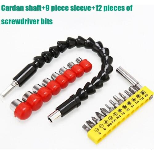 Electric Drill Flexible Connecting Screwdriver Head Set Power Tool Accessories Flexible Shaft Screwdriver Extension Hand Tool